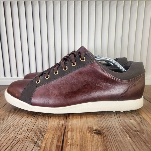 FootJoy Contour Spikeless Golf Shoes Mens Size 11 M Brown Leather Casual 54226 - Picture 3 of 9